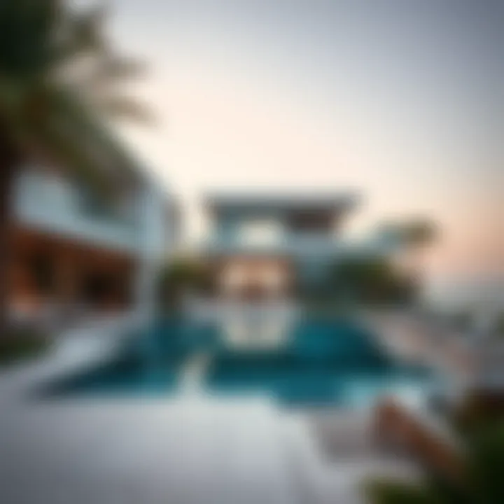 Stunning beachfront villa showcasing modern architecture