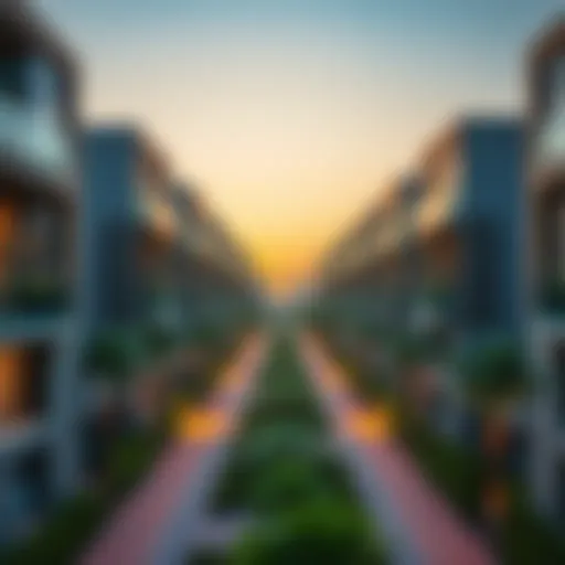 Stunning view of Majma Al-Ghadir Residential Complex showcasing its modern architectural design