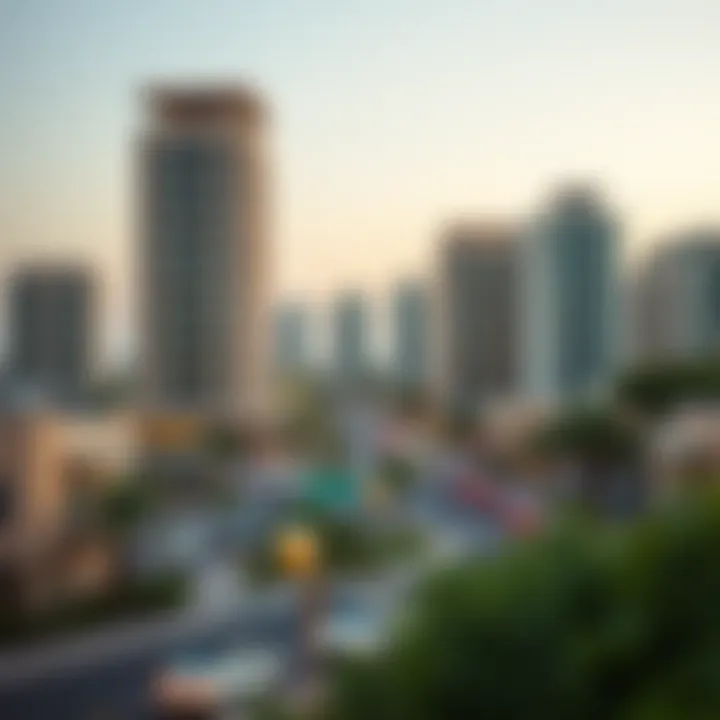 Prime location of Majma Al-Ghadir, emphasizing connectivity to key areas in Dubai