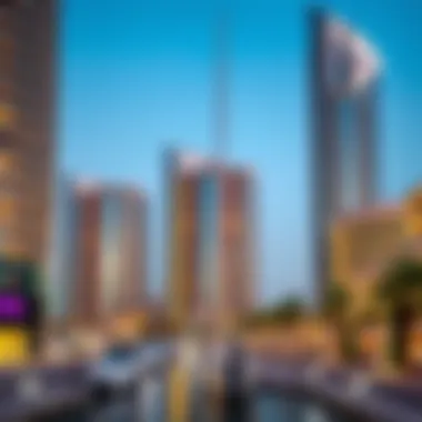 Stunning view of Marina Quays West showcasing its unique architectural design