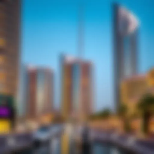 Stunning view of Marina Quays West showcasing its unique architectural design