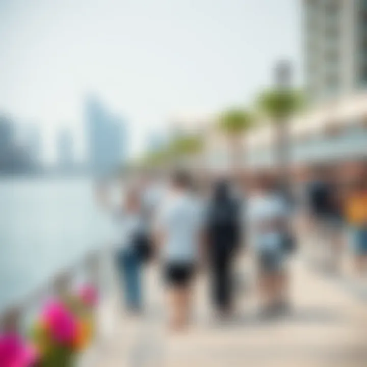 Vibrant community atmosphere at Marina Quays West with scenic waterfront