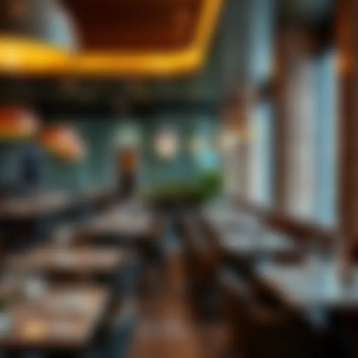 Contemporary decor reflecting modern culinary trends