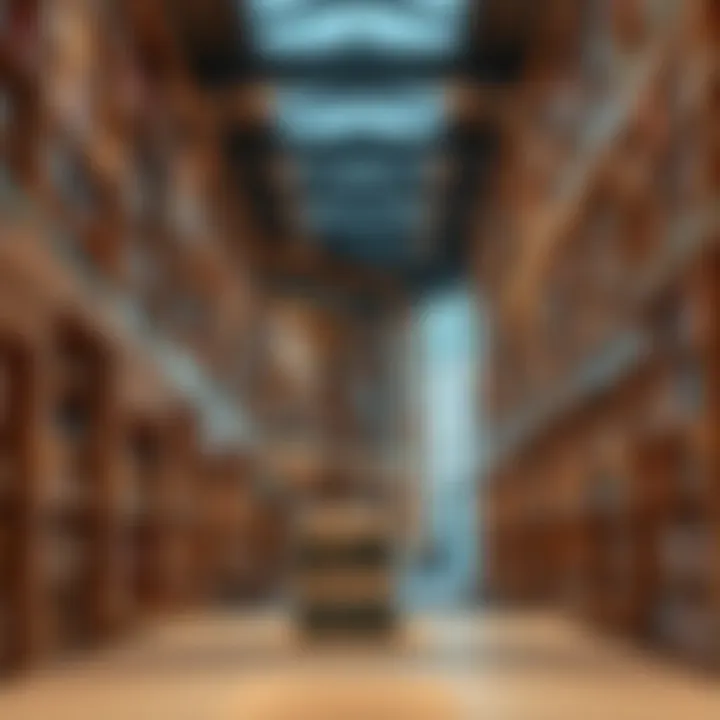 Expansive Book Collection in an Inviting Space Interior of the library highlighting the vast collection of books and reading areas.