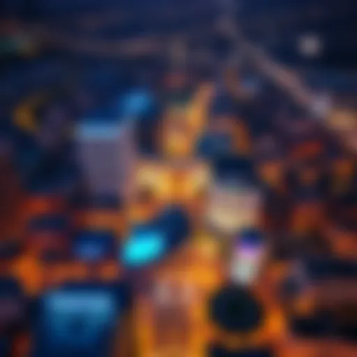 Aerial view of Mohammed Bin Zayed Street showcasing its urban layout