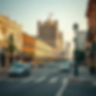 Historical landmarks along Mohammed Bin Zayed Street