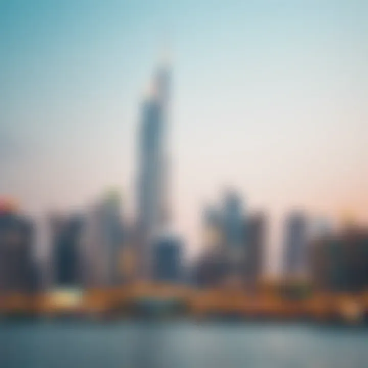 Najma Tower's strategic location within Dubai's skyline