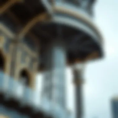 Intricate Architecture of National Bonds Tower Architectural details of National Bonds Tower