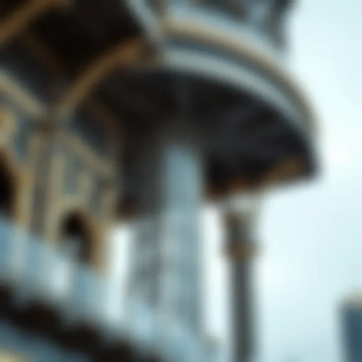 Intricate Architecture of National Bonds Tower Architectural details of National Bonds Tower