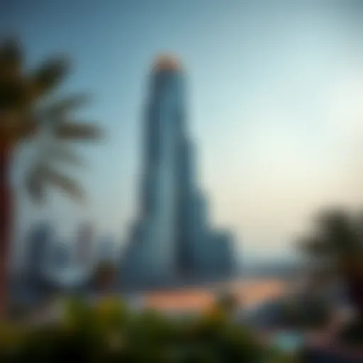 The Iconic National Bonds Tower in Dubai Stunning view of National Bonds Tower