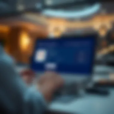 Digital interface showcasing Dubai visa status check