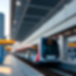 Dubai Metro station showcasing modern architecture