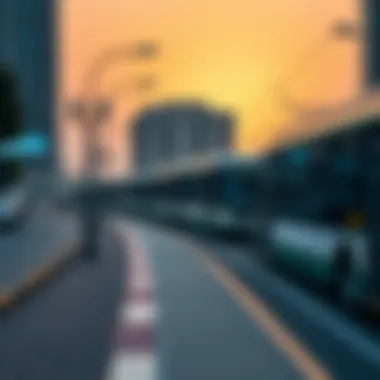 Visual representation of sustainable urban transit
