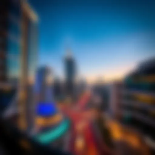 The Vibrant Cityscape of Dubai A stunning cityscape of Dubai showcasing modern architecture