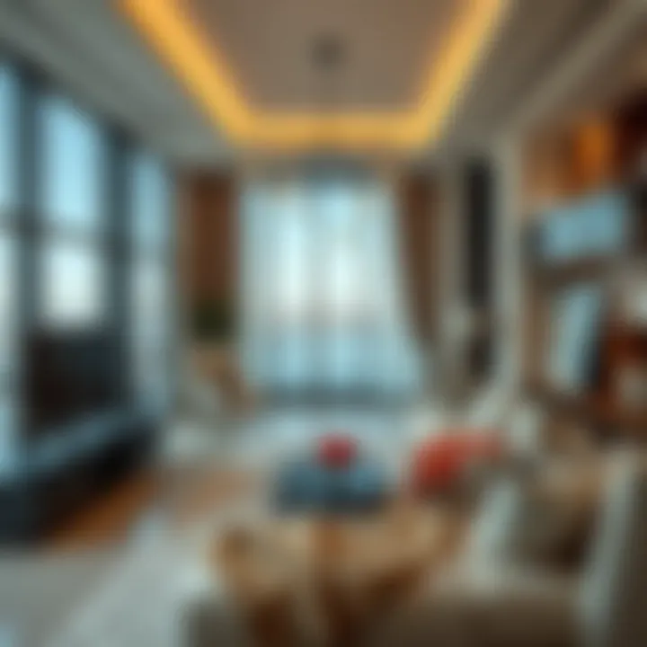 Modern Living Spaces in the UAE Luxurious apartment interior highlighting modern living