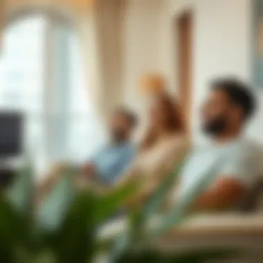 Happy tenants enjoying their studio apartment experience