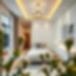 Modern studio apartment interior showcasing elegant design