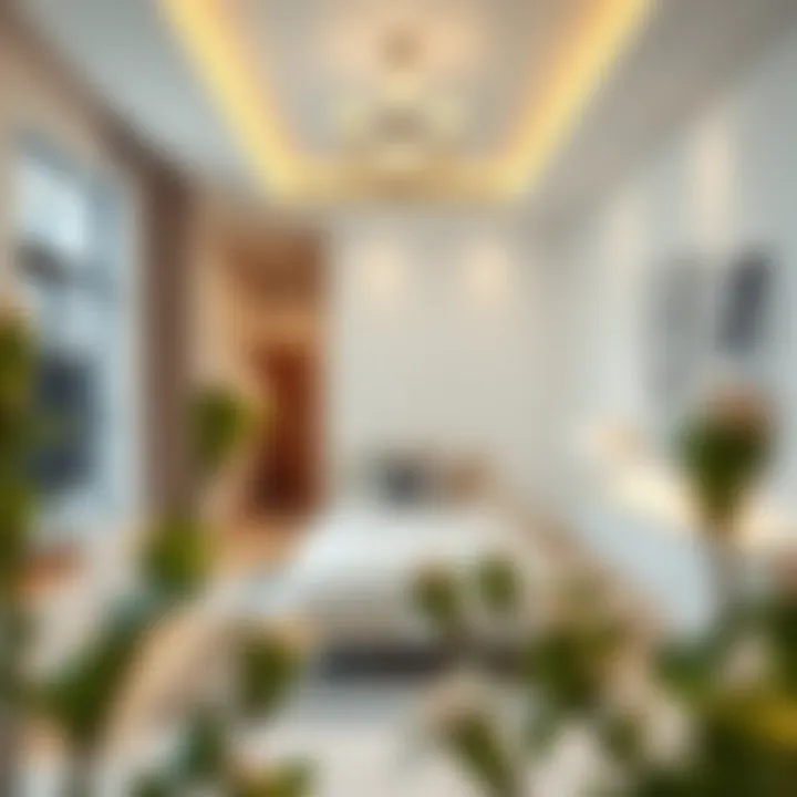 Modern studio apartment interior showcasing elegant design