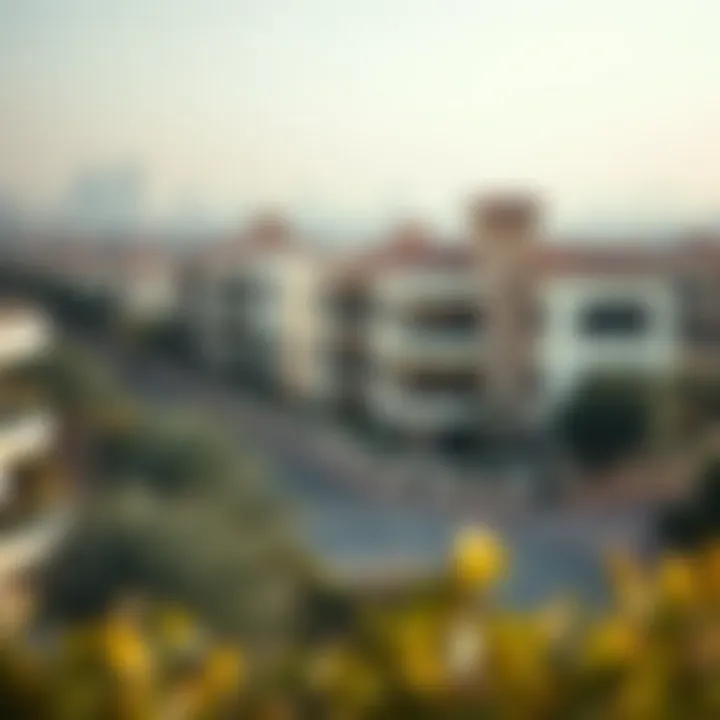 Scenic view of a popular neighborhood in Dubai