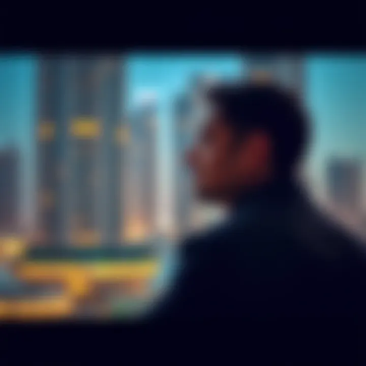 Investment Opportunities in Dubai's Real Estate Market A person contemplating investment opportunities in Dubai real estate