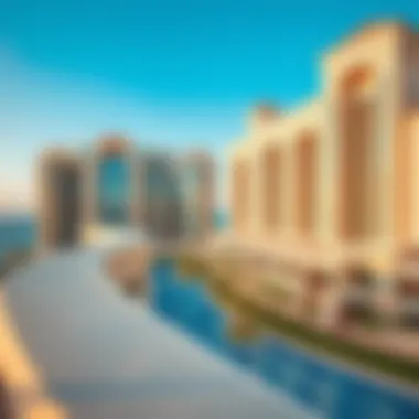 Stunning view of Ocean Heights showcasing its unique architectural design