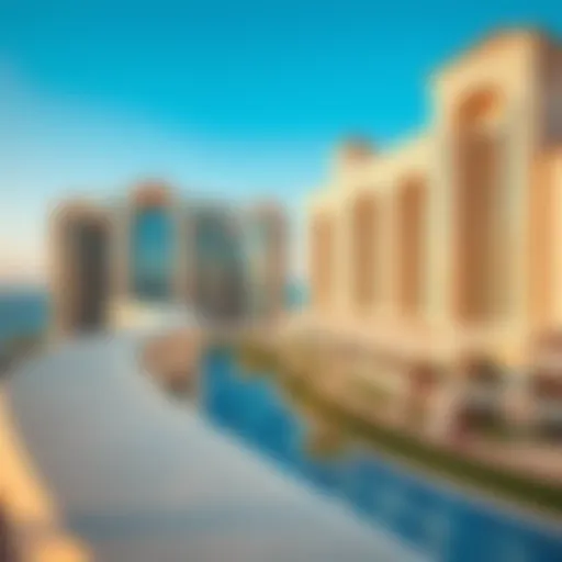 Stunning view of Ocean Heights showcasing its unique architectural design