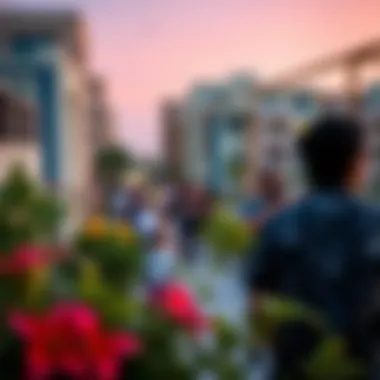 Vibrant community environment surrounding Ocean Heights