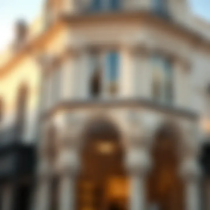 Intricate architectural details of a building in Old Town Dubai reflecting its historical significance.