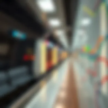 Dubai Metro Route Map Map highlighting the Dubai Metro route