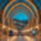 Stunning view of Oud Metha Metro Station architecture