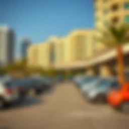 Overview of Palm Jumeirah parking