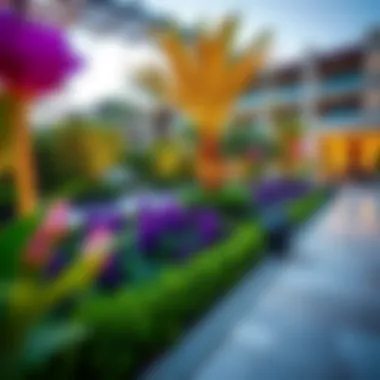 The beautifully landscaped gardens of Priva Living in Arjan