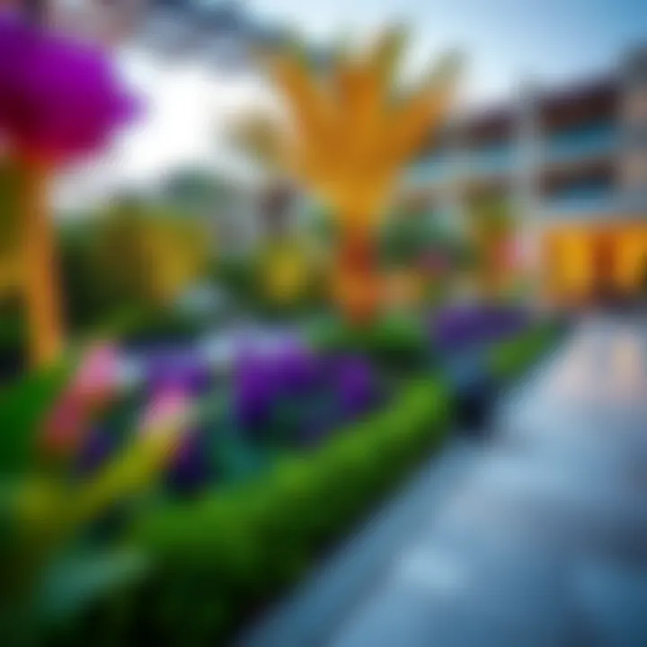 The beautifully landscaped gardens of Priva Living in Arjan