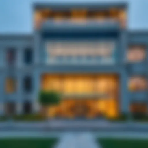 Modern Architecture of Raffles International School Raffles International School exterior showcasing modern architecture