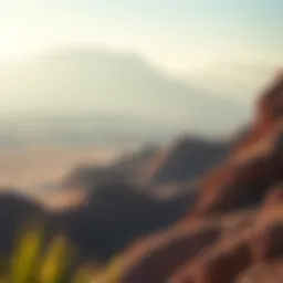 Scenic view of Ras Al Khaimah with mountains