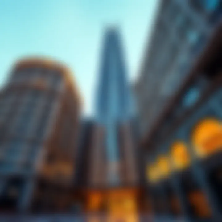 Architectural Elegance of Rashidiya Tower Architectural details of Rashidiya Tower