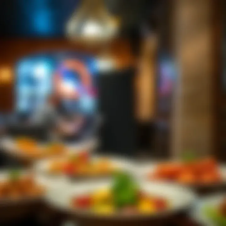 Close-up of exquisite dishes served at a local eatery