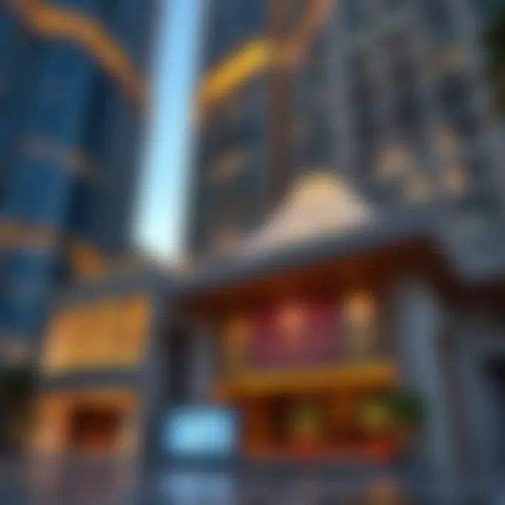 Shatha Tower's unique architectural features highlighted