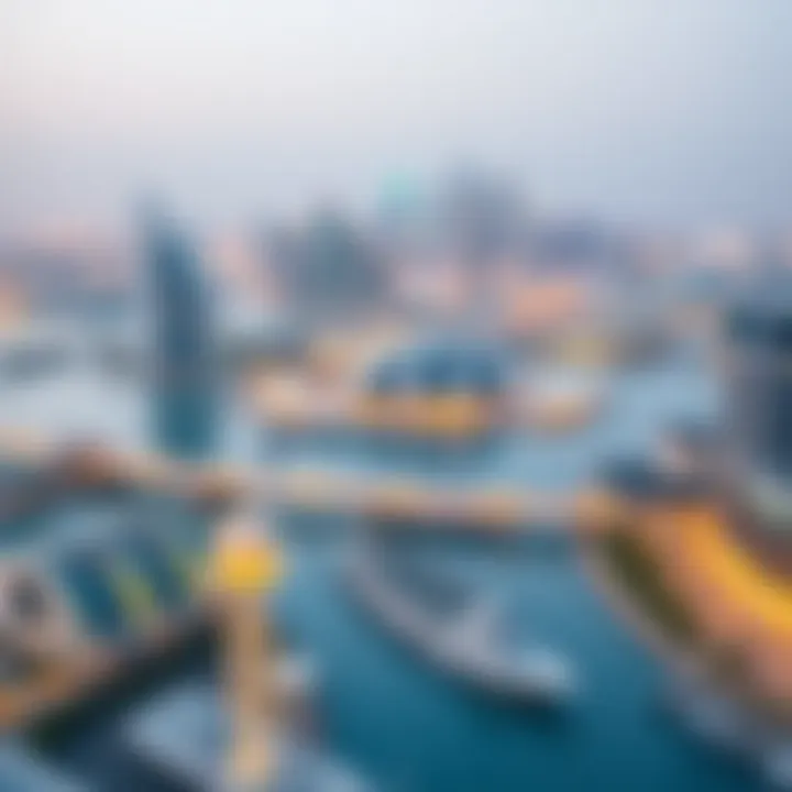 Stunning View of Dubai Skyline from Sobha Creek Vistas View of the Dubai skyline from Sobha Creek Vistas