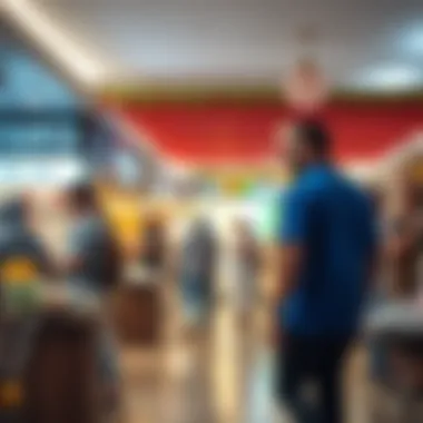 A bustling scene reflecting community engagement at Spinneys Al Jada