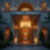 Luxurious entrance of St. Regis Residences