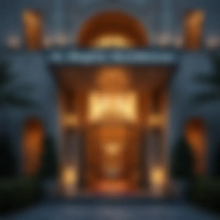 Luxurious entrance of St. Regis Residences