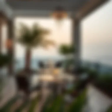 Serene outdoor space at St. Regis Residences