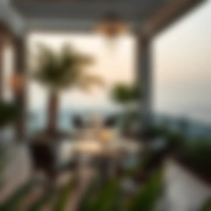 Serene outdoor space at St. Regis Residences