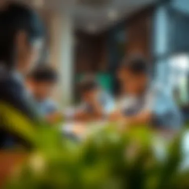 Collaborative Learning at Raffles International School Students engaging in a collaborative learning environment