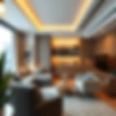 Modern studio flat interior showcasing space efficiency