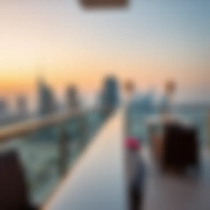 Stunning view from the balcony of a Swissotel Al Murooj Dubai apartment, overlooking the city skyline.