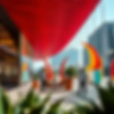 Vibrant Art Installations in Business Bay Vibrant art installations in Business Bay