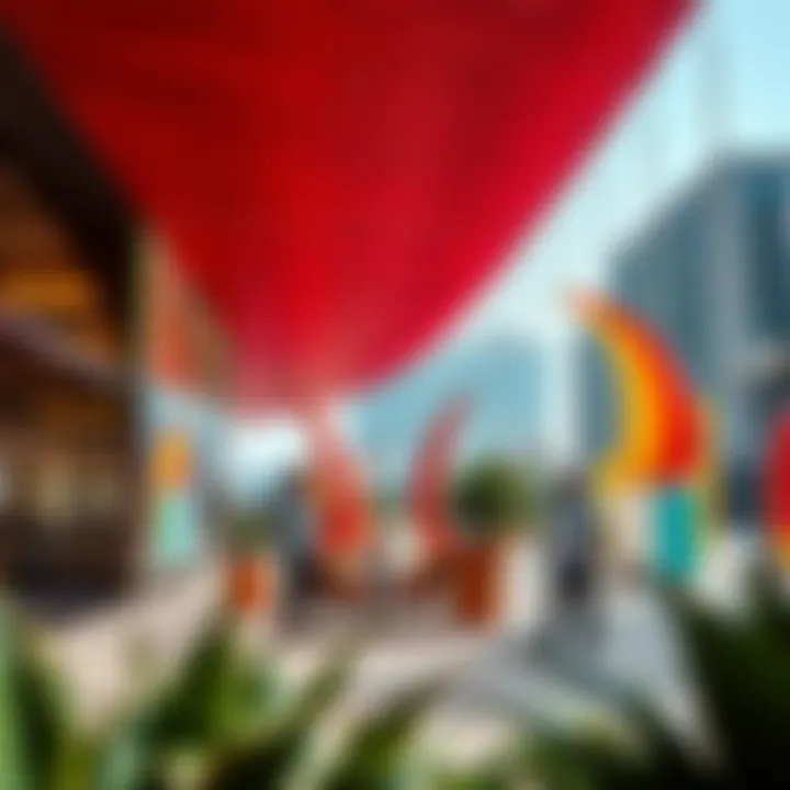 Vibrant Art Installations in Business Bay Vibrant art installations in Business Bay