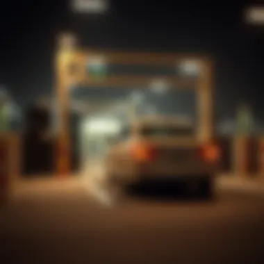 Vehicle Inspection at Tasjeel Vehicle inspection area at Tasjeel Abu Shagara